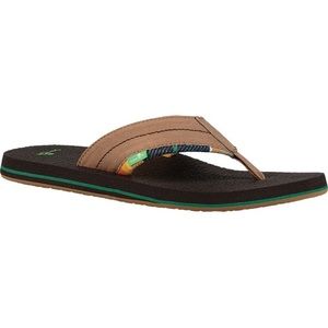 Sanuk Mens Beer Cozy Flip Flops